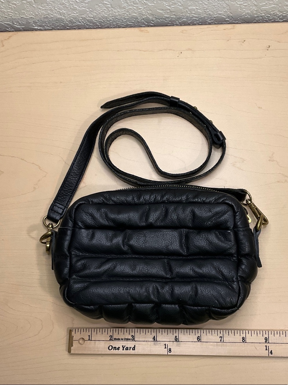 Black Quilted Leather Crossbody Bag - Madewell